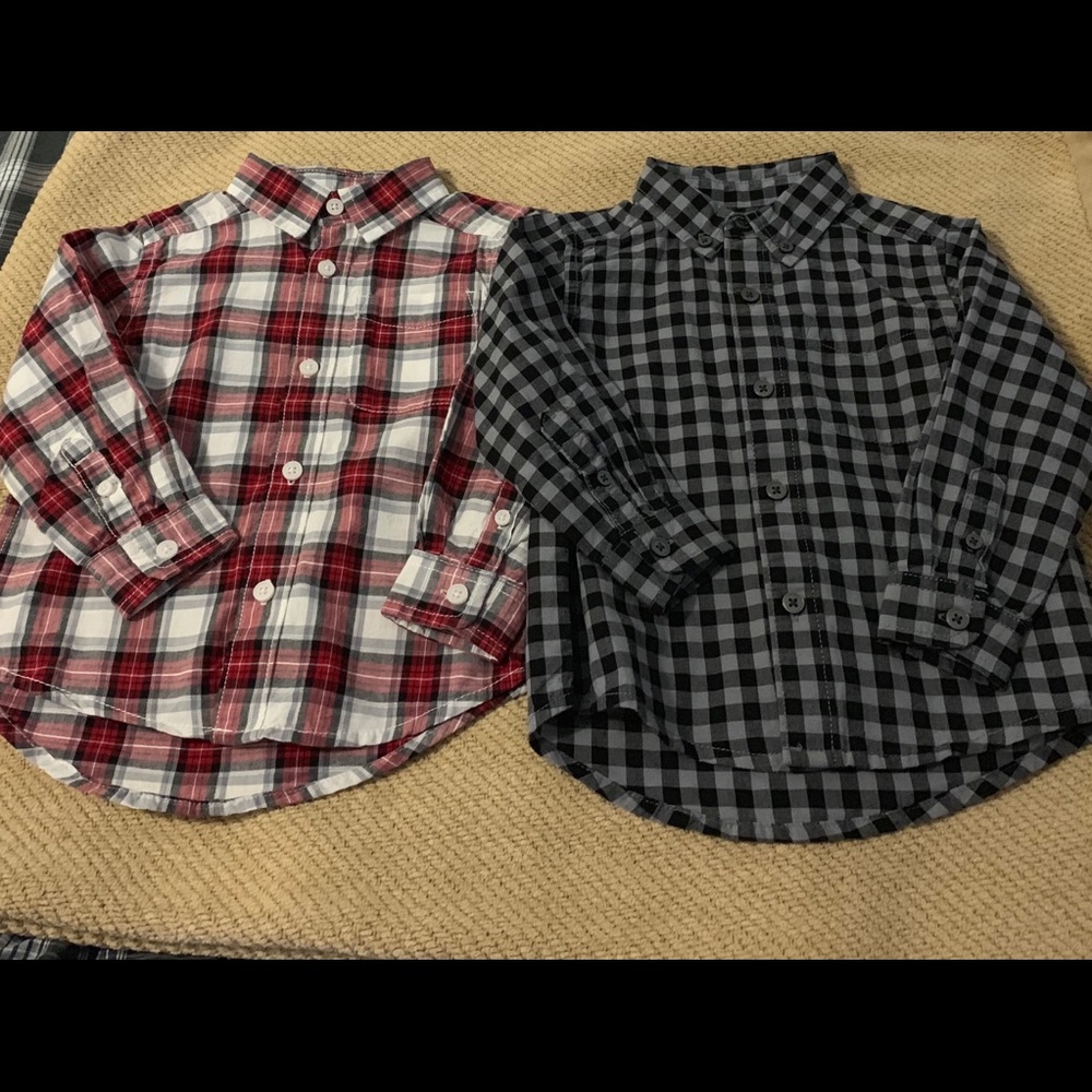 Lot of 2 New Boys 18-24 Mos Dress Shirts